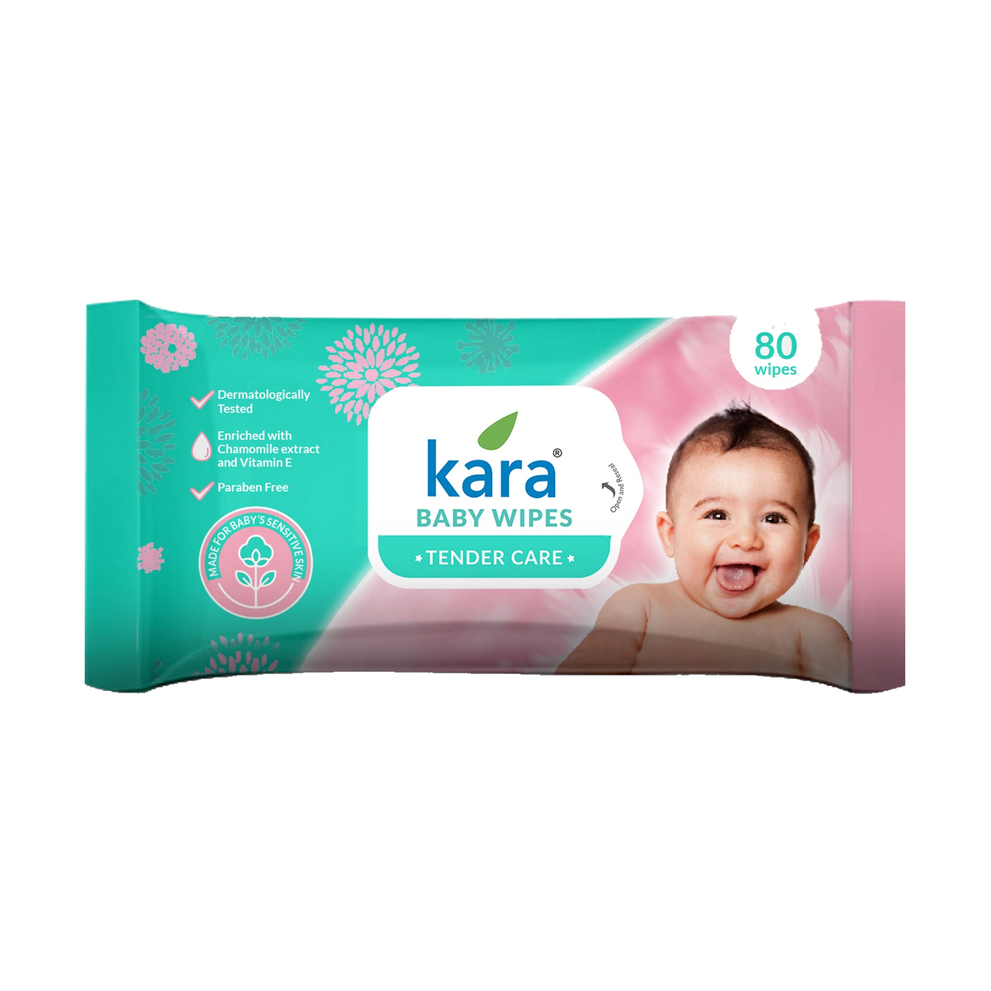 Baby Wipes 80 Pulls (Pack of 3)