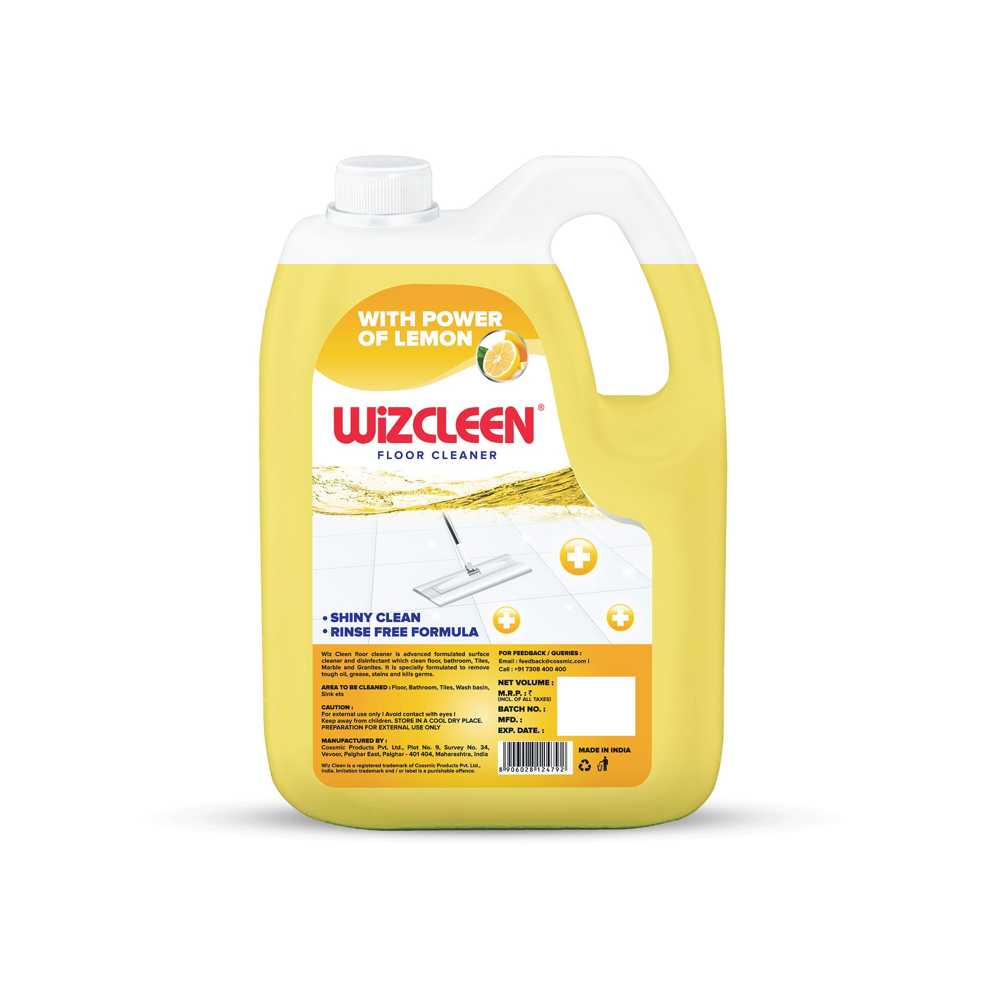 Floor Cleaner Lemon 5 Litre Refill Can