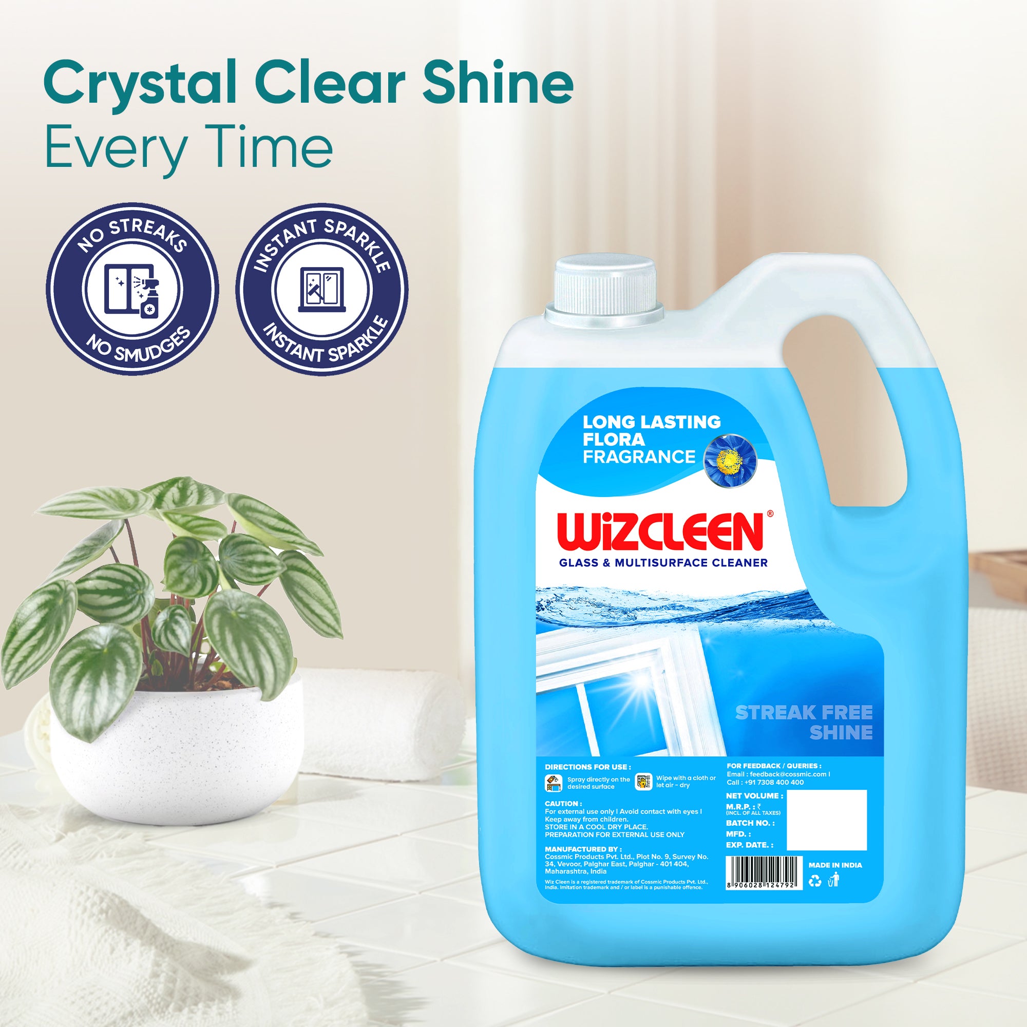 Glass & Multisurface Cleaner 5 Litre Refill Can