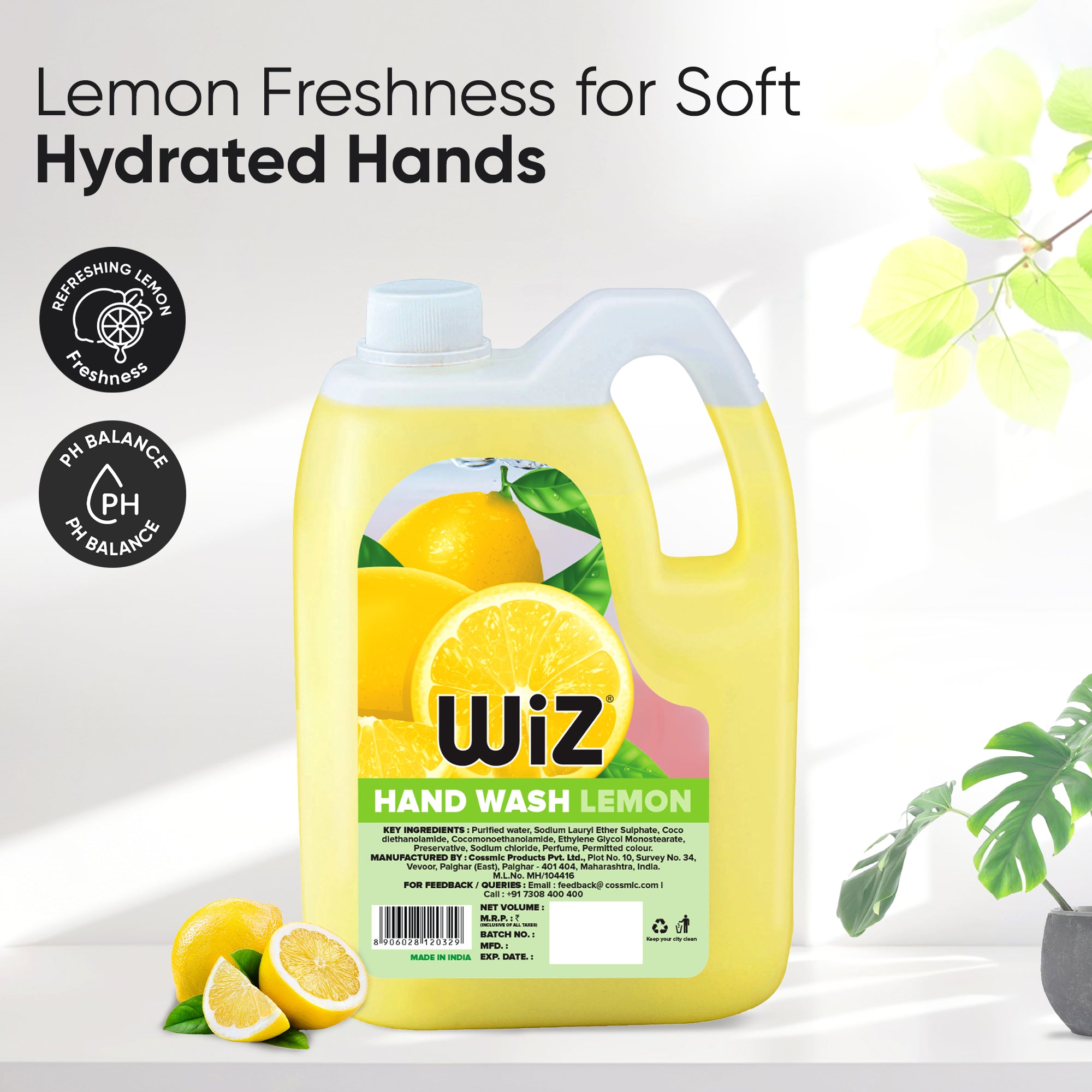 Hand Wash Lemon 5 Litre Refill Can