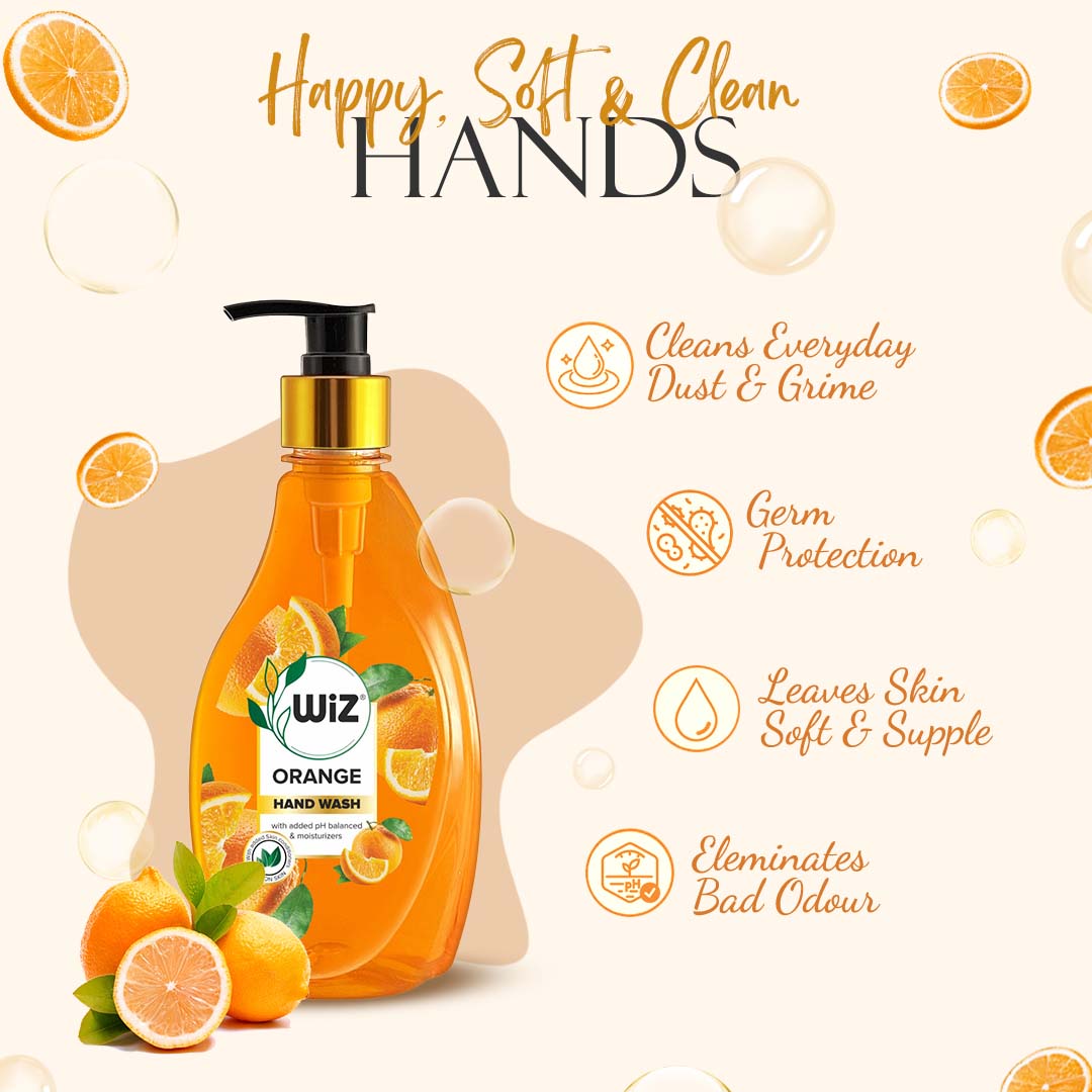 Hand Wash Orange 450ml Dispenser Bottle