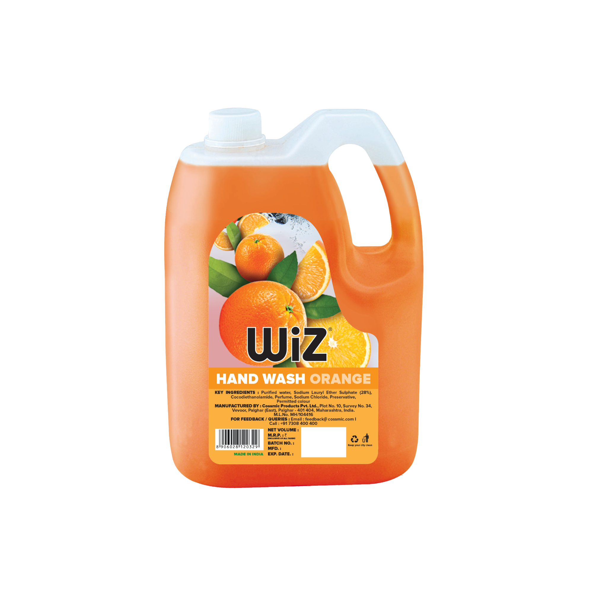 Hand Wash Orange 5L Refill Can