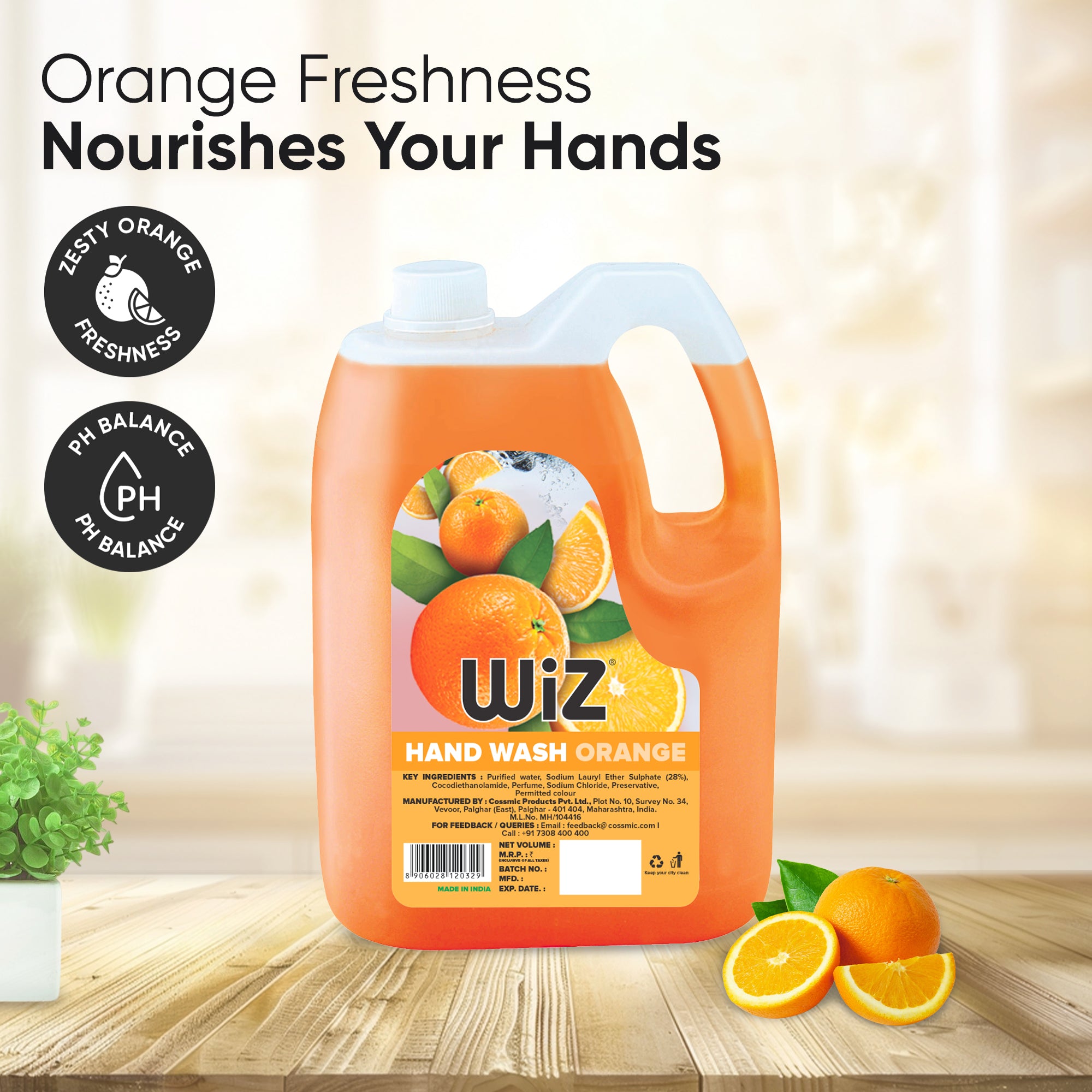 Hand Wash Orange 5 Litre Refill Can