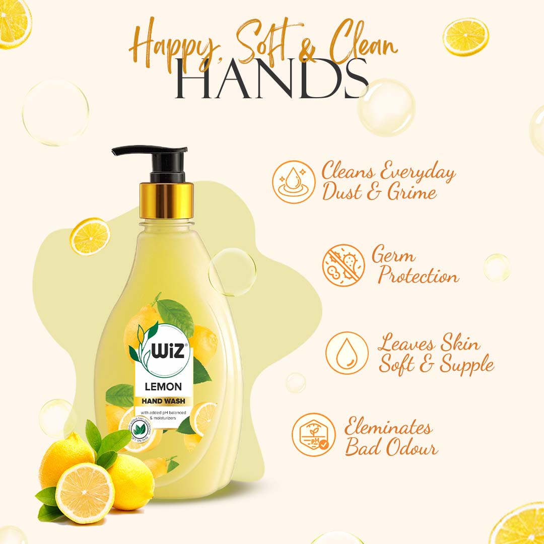 Hand Wash Lemon 450ml Dispenser Bottle