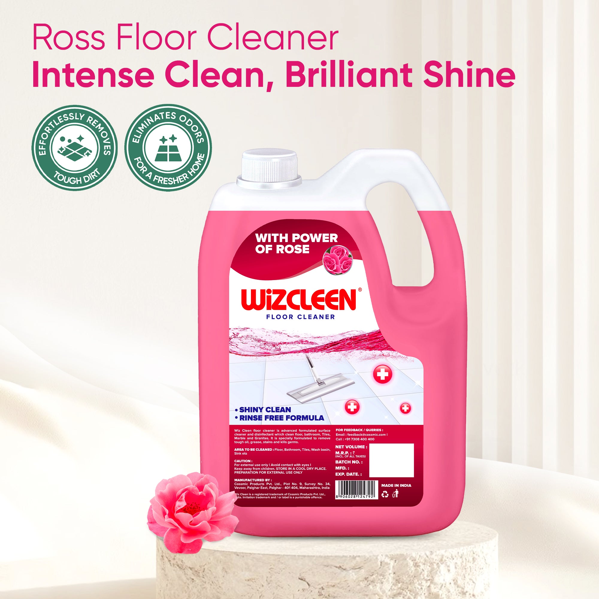 Floor Cleaner Rose 5 Litre Refill Can