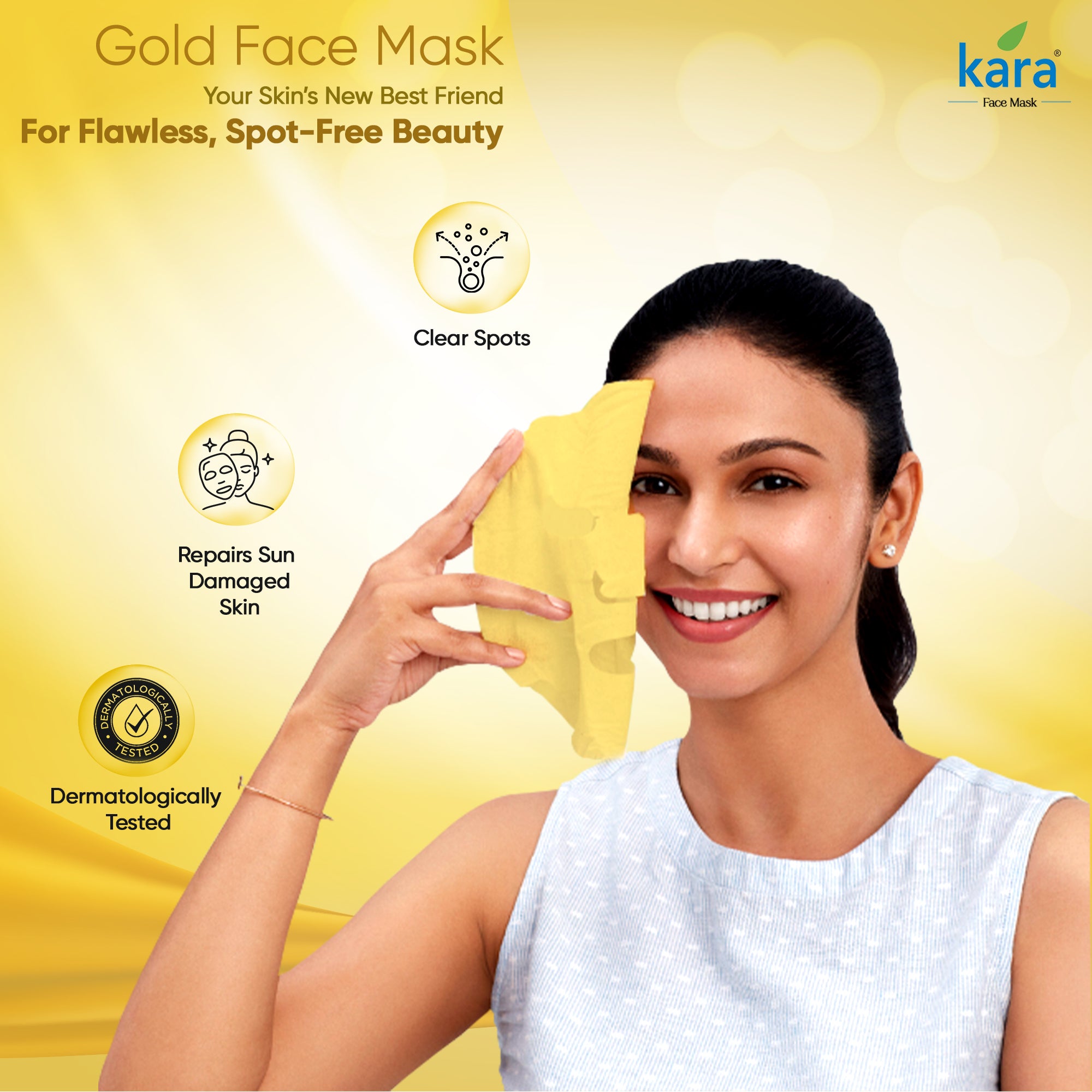 Face Mask Sheet Gold Skin Brightening 1 N