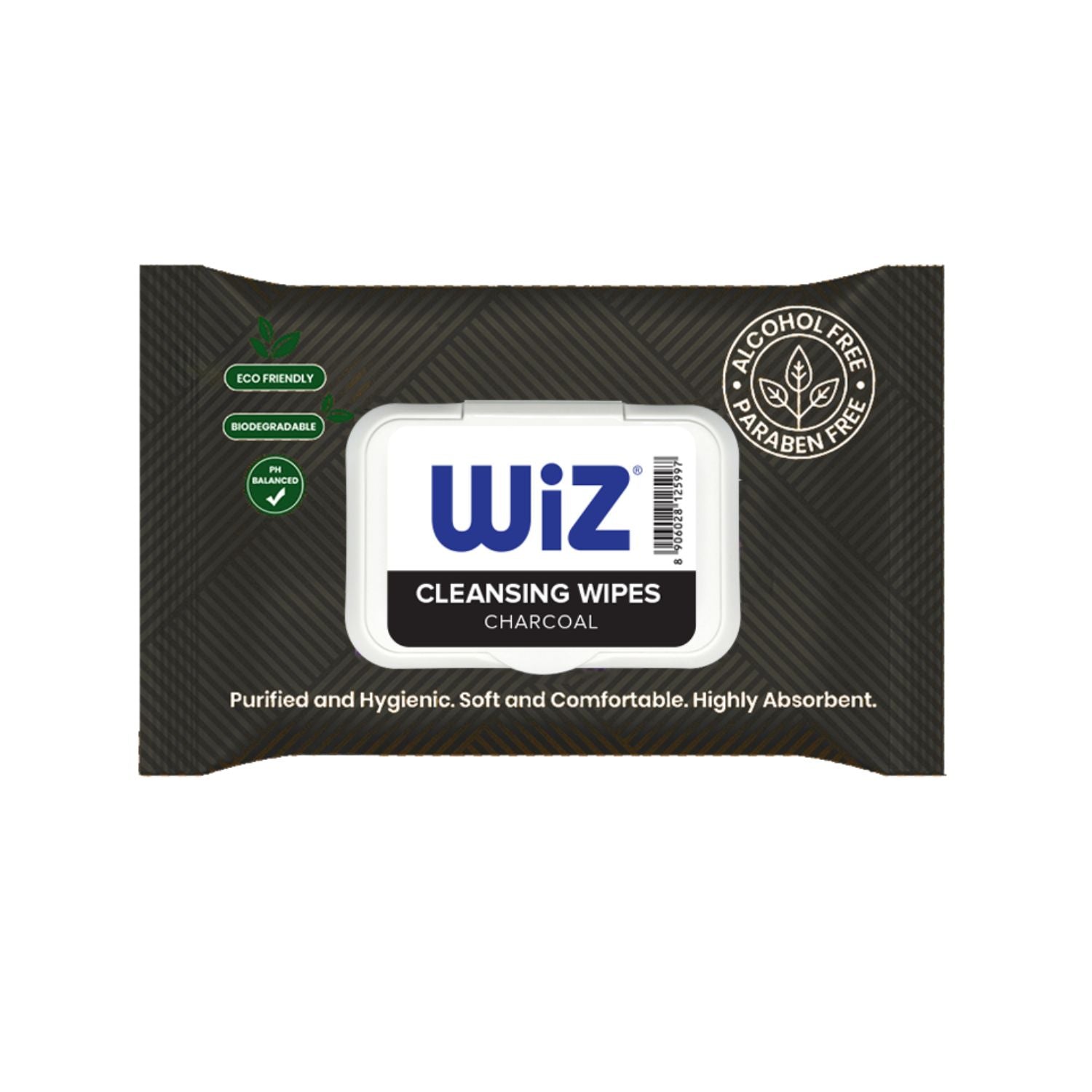 Charcoal Facial Wet Wipes 25 Pulls