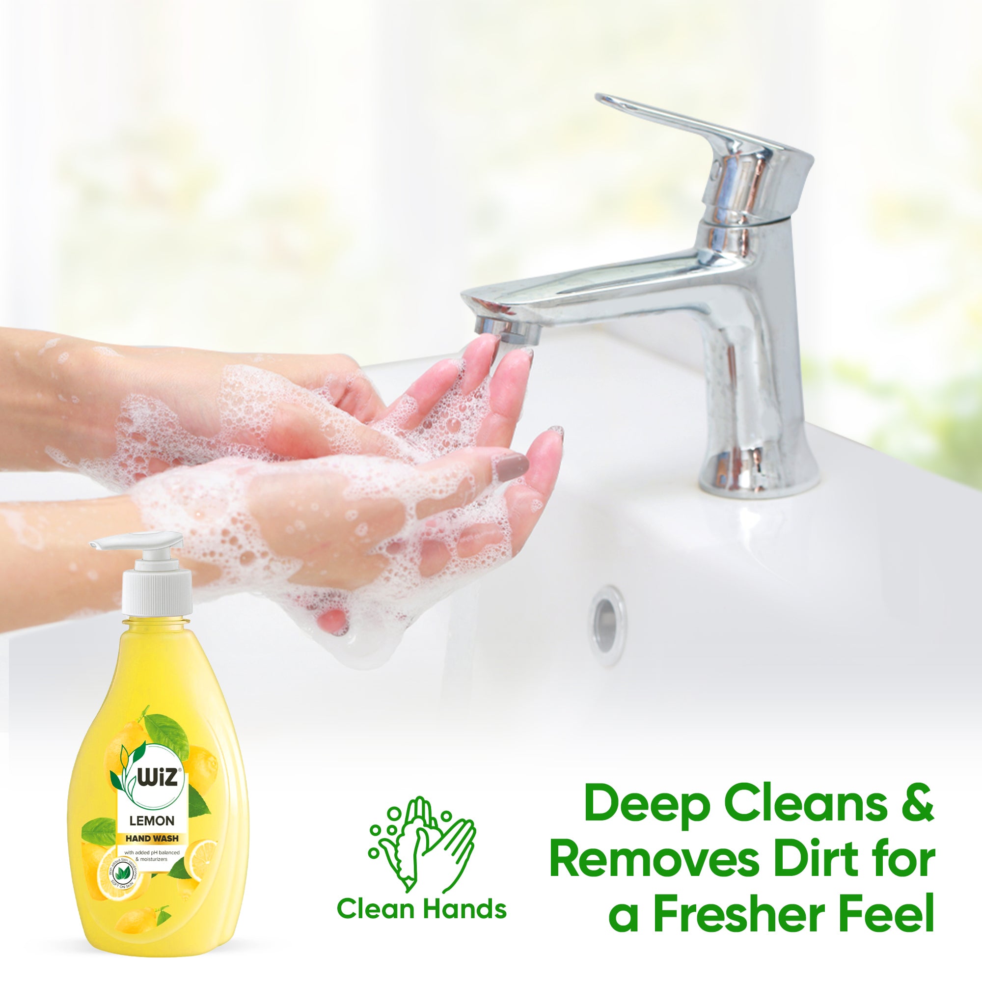 Hand Wash Lemon 450ml Dispenser Bottle