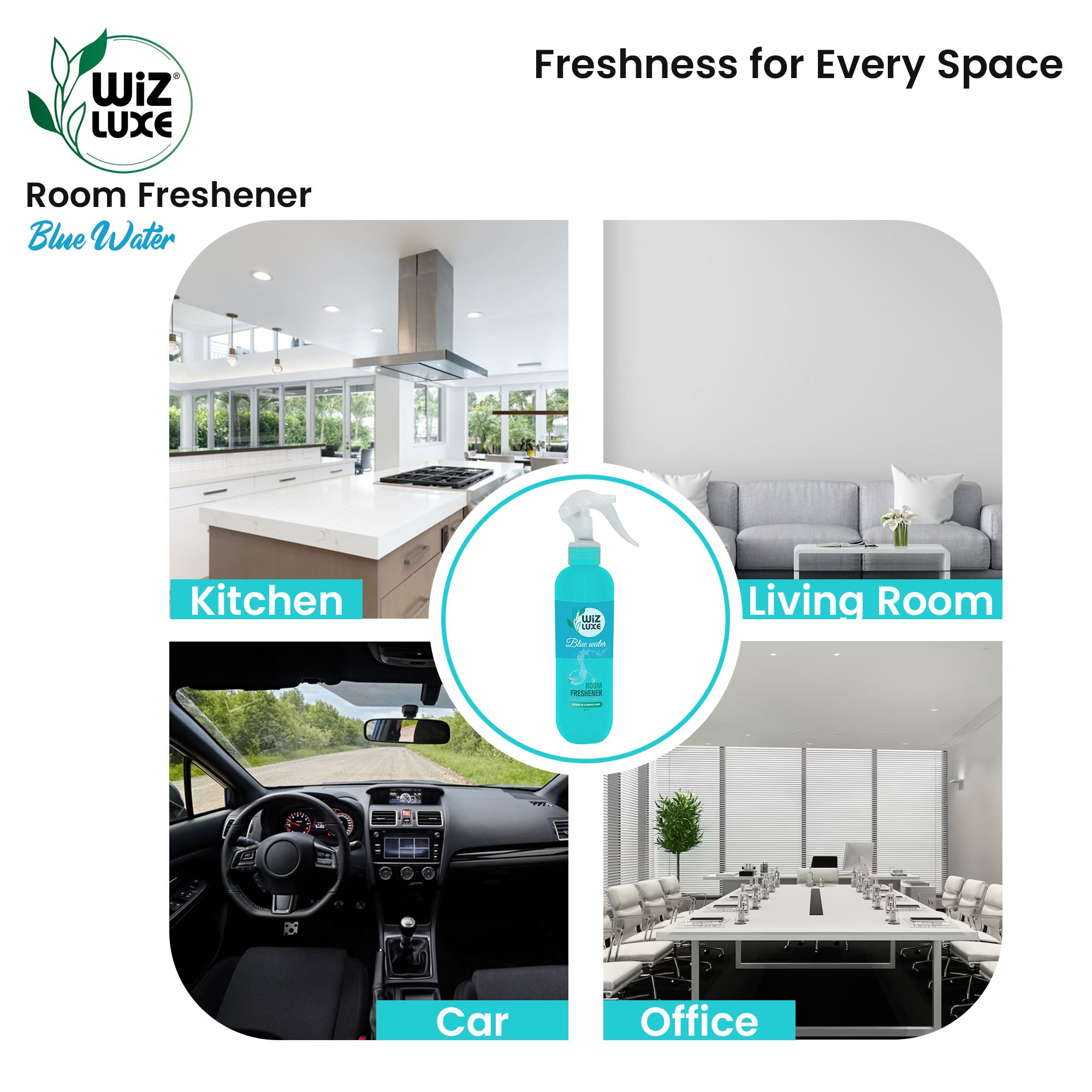 Room Freshener Blue Water 300ml Dispenser Bottle (Pack of 3)