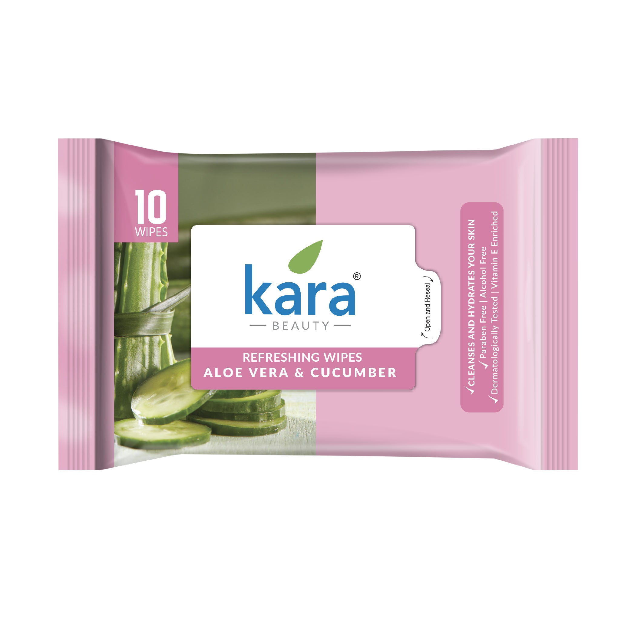 Aloe Vera & Cucumber Facial Wet Wipes 10 Pulls