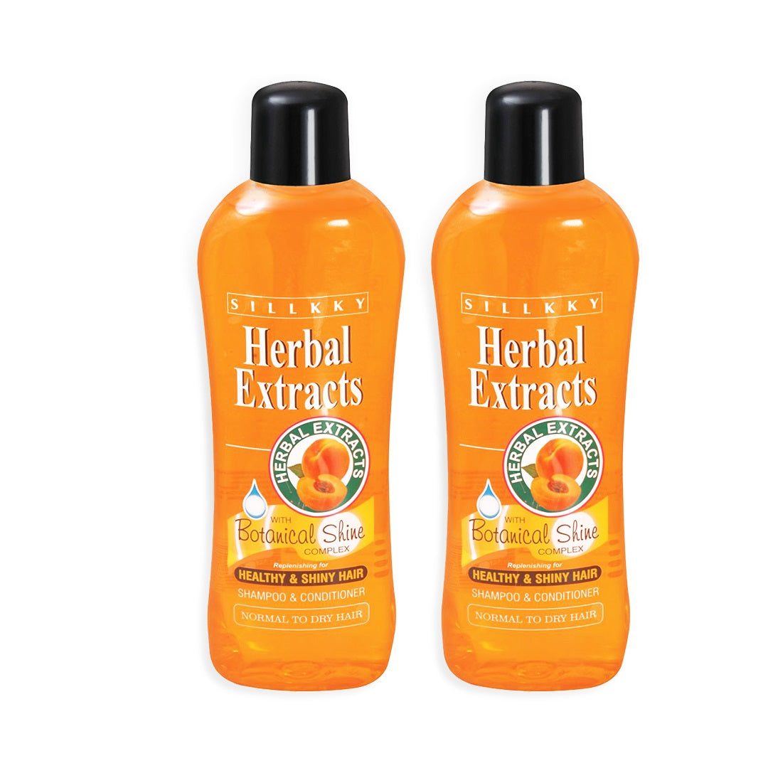 Herbal Extracts Shikakai & Apricot Shampoo 900ml (Pack of 2)