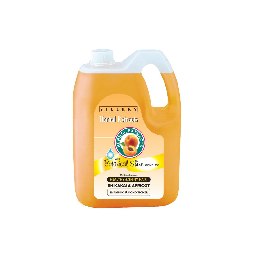 Herbal Extracts Shikakai & Apricot Shampoo 5 Litre Refill Can