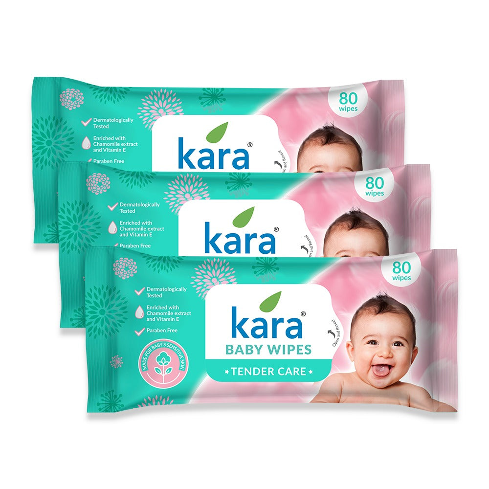 Baby Wipes 80 Pulls (Pack of 3)