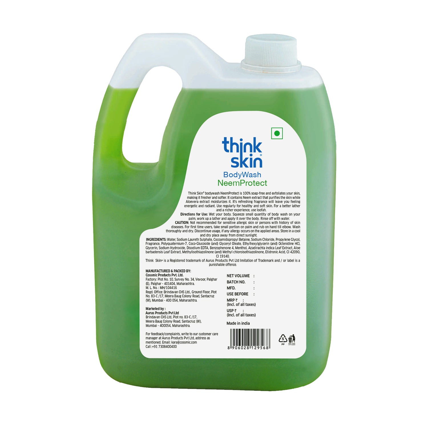Body Wash Neem Protect 5 Litre Refill Can