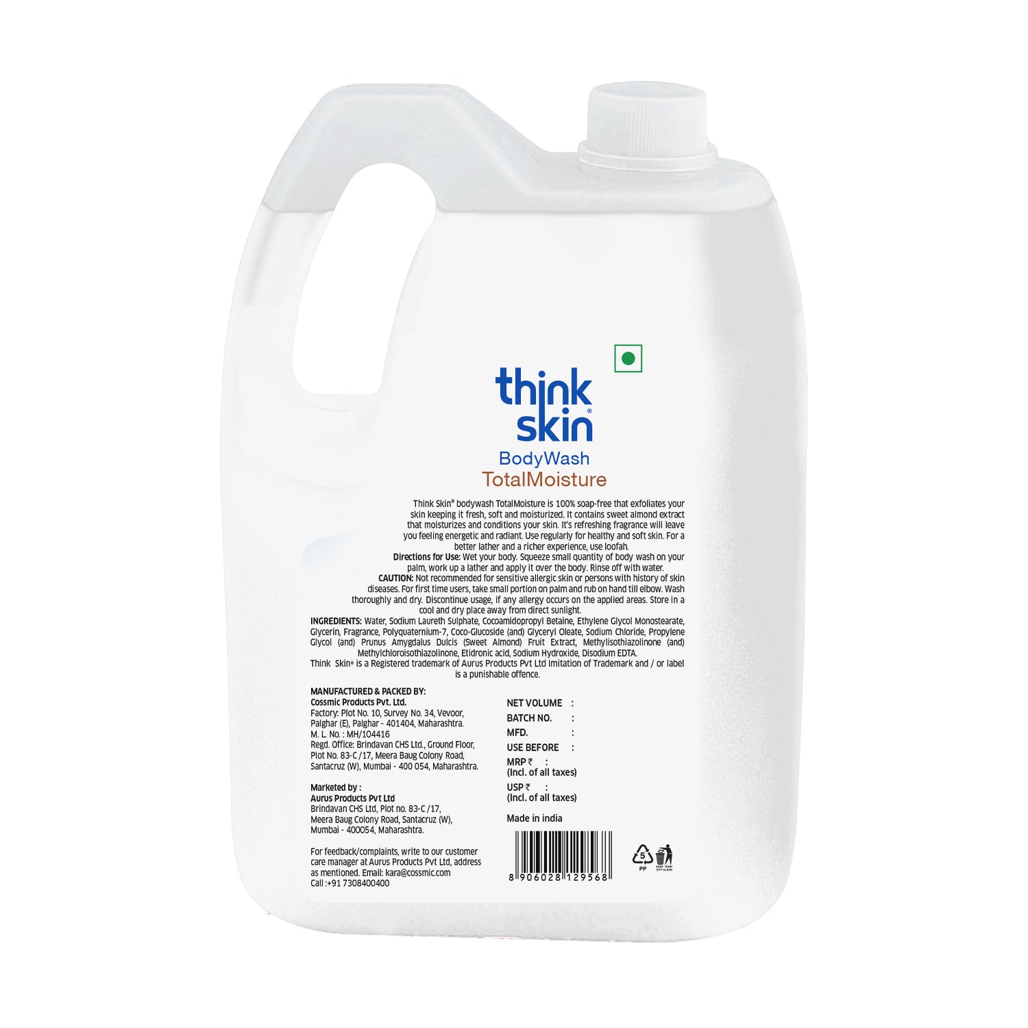 Body Wash Total Moisture 5 Litre Refill Can